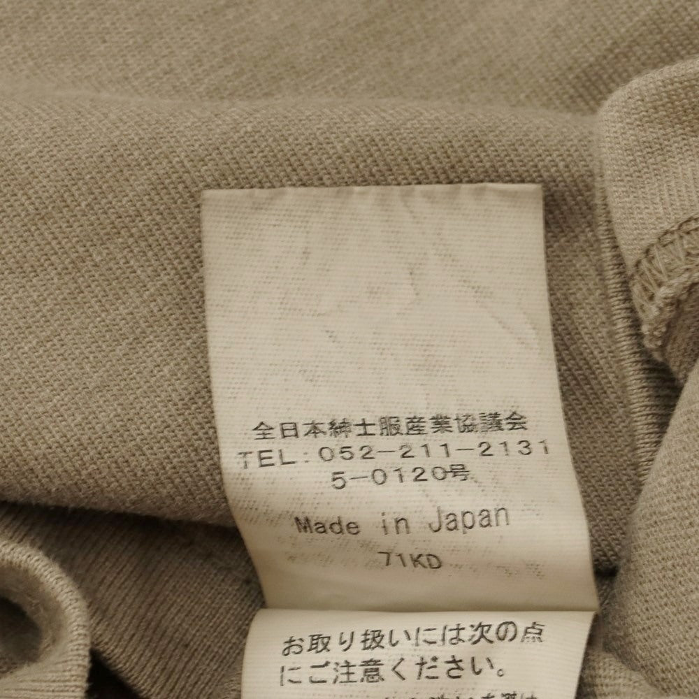 【中古】フープロジェクト fuu/project コットン ワイドシルエット 半袖Tシャツ ダークベージュ系【サイズ2】【BEI】【S/S】【状態ランクB】【メンズ】【769295】