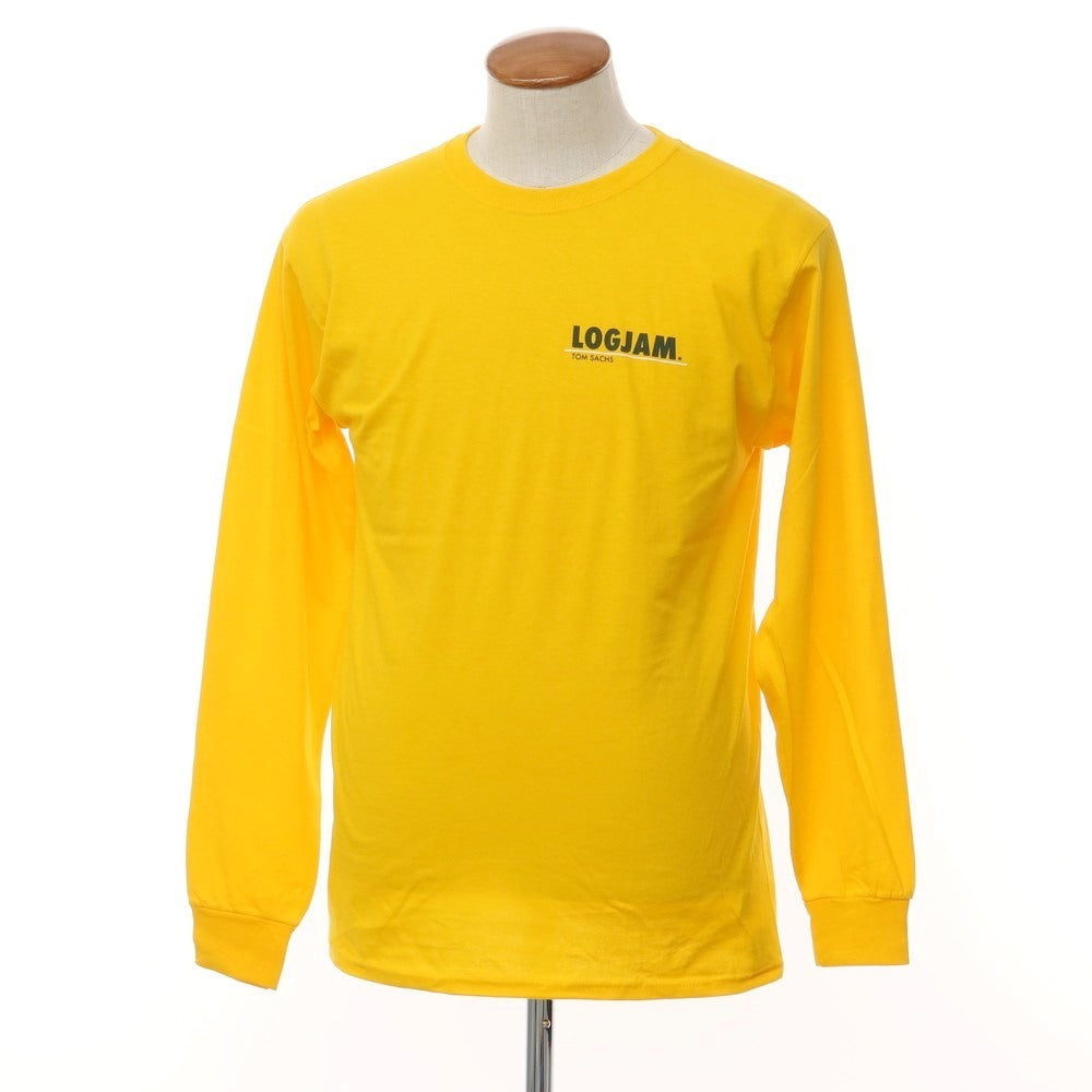 【中古】【未使用】トムサックス Tom Sachs プリント 長袖Tシャツ イエロー系【サイズM】【YEL】【S/S/A/W】【状態ランクS】【メンズ】【769295】