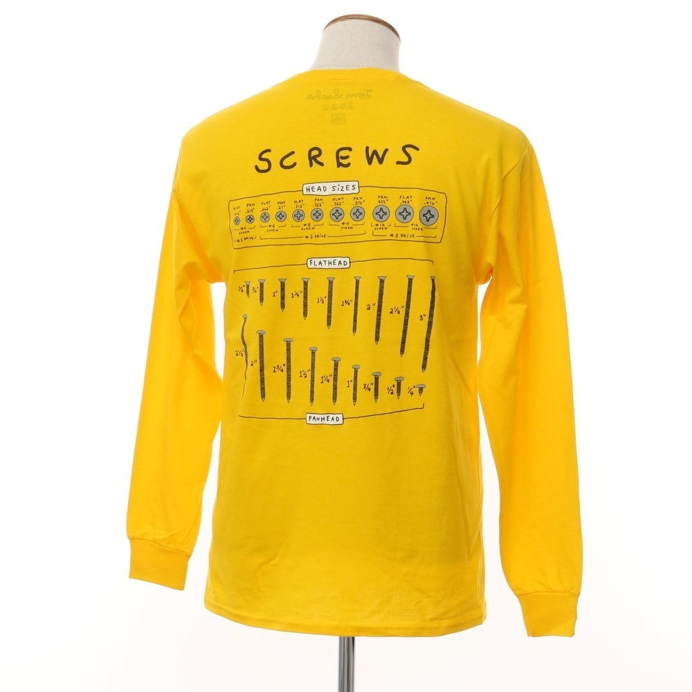 【中古】【未使用】トムサックス Tom Sachs プリント 長袖Tシャツ イエロー系【サイズM】【YEL】【S/S/A/W】【状態ランクS】【メンズ】【769295】