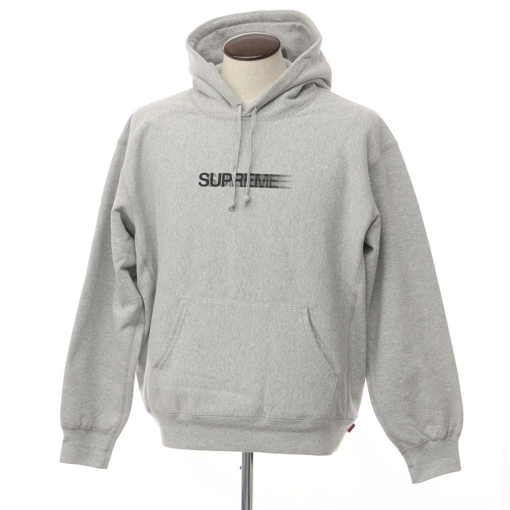 【中古】シュプリーム Supreme 2023年春夏 Motion Logo Hooded Sweatshirt コットン プルオーバー パーカー グレー【サイズL】【GRY】【A/W】【状態ランクB】【メンズ】【769290】