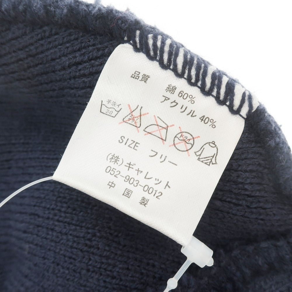 【中古】【未使用】アヴィレックス AVIREX コットンアクリル ニットキャップ ネイビー【サイズフリー】【NVY】【S/S/A/W】【状態ランクS】【メンズ】【769369】