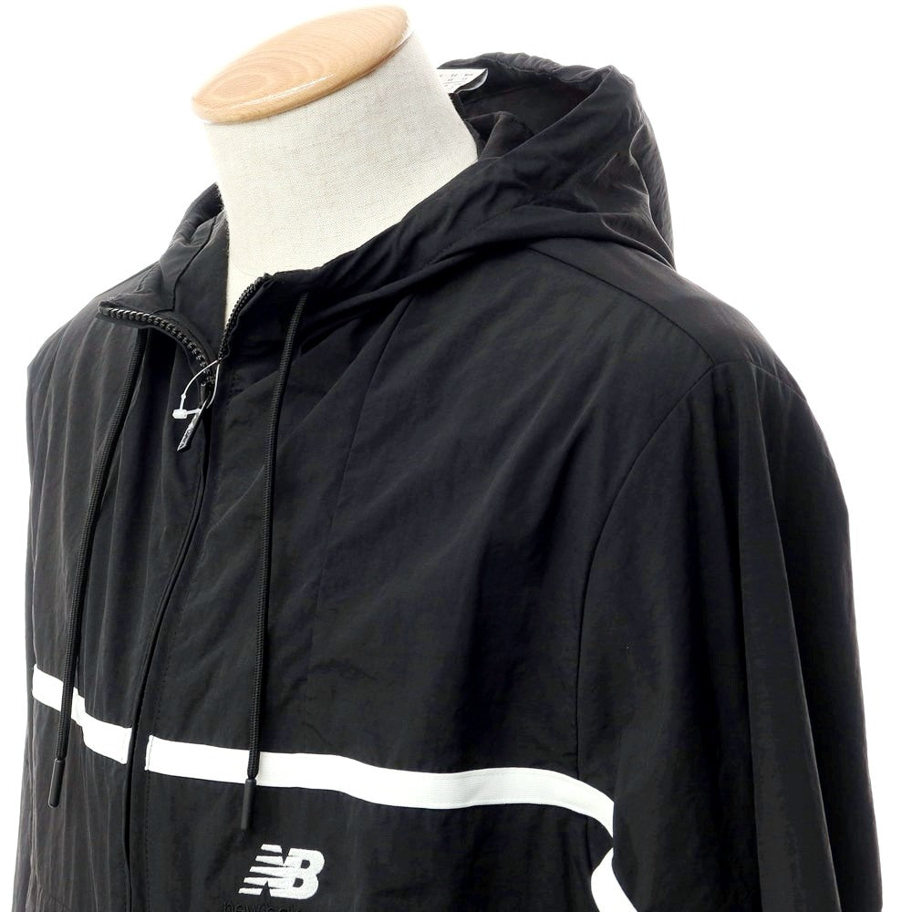 【中古】ニューバランス NEW BALANCE 2023年春夏 ナイロン ウインドブレーカー ジャケット ブラック【サイズXS】【BLK】【S/S】【状態ランクA】【メンズ】【769291】