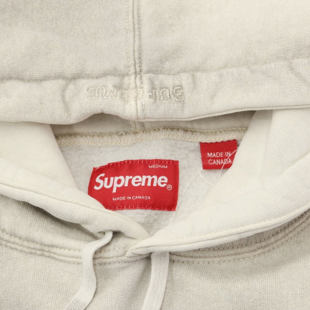 【中古】シュプリーム Supreme 2023年春夏 Overdyed S Logo Hooded Sweatshirt 裏起毛 コットンポリ プルオーバー パーカー グレージュ【サイズM】【BEI】【A/W】【状態ランクC】【メンズ】【769286】