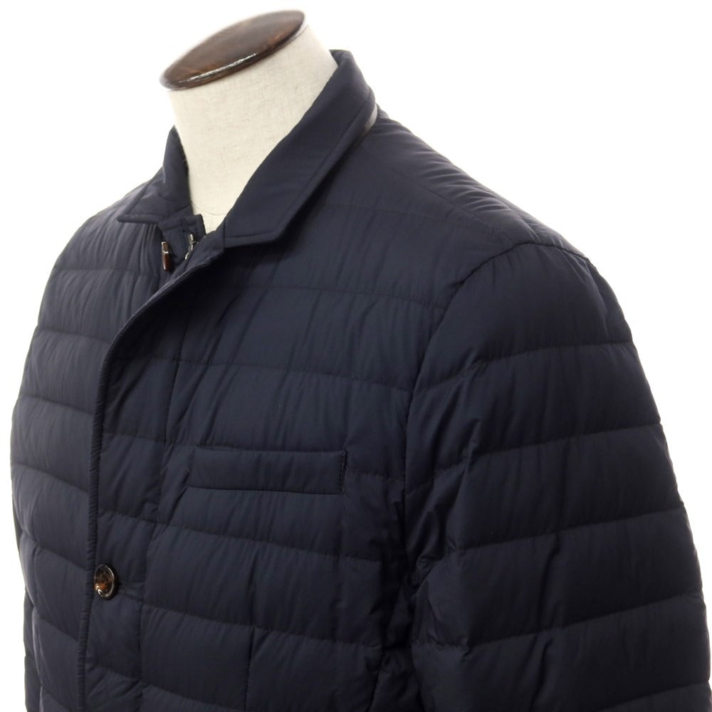 【中古】ムーレー MOORER ナイロン ダウンジャケット ブルゾン ダークネイビー【サイズ52】【NVY】【A/W】【状態ランクB】【メンズ】【768894】