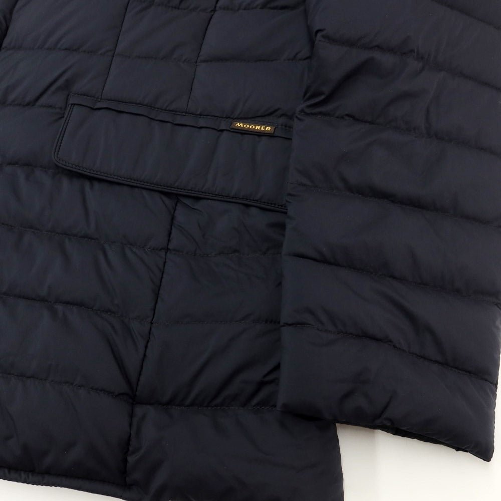 【中古】ムーレー MOORER ナイロン ダウンジャケット ブルゾン ダークネイビー【サイズ52】【NVY】【A/W】【状態ランクB】【メンズ】【768894】