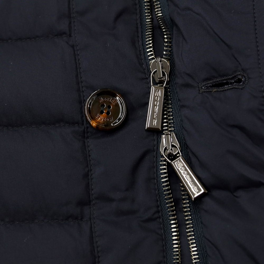 【中古】ムーレー MOORER ナイロン ダウンジャケット ブルゾン ダークネイビー【サイズ52】【NVY】【A/W】【状態ランクB】【メンズ】【768894】