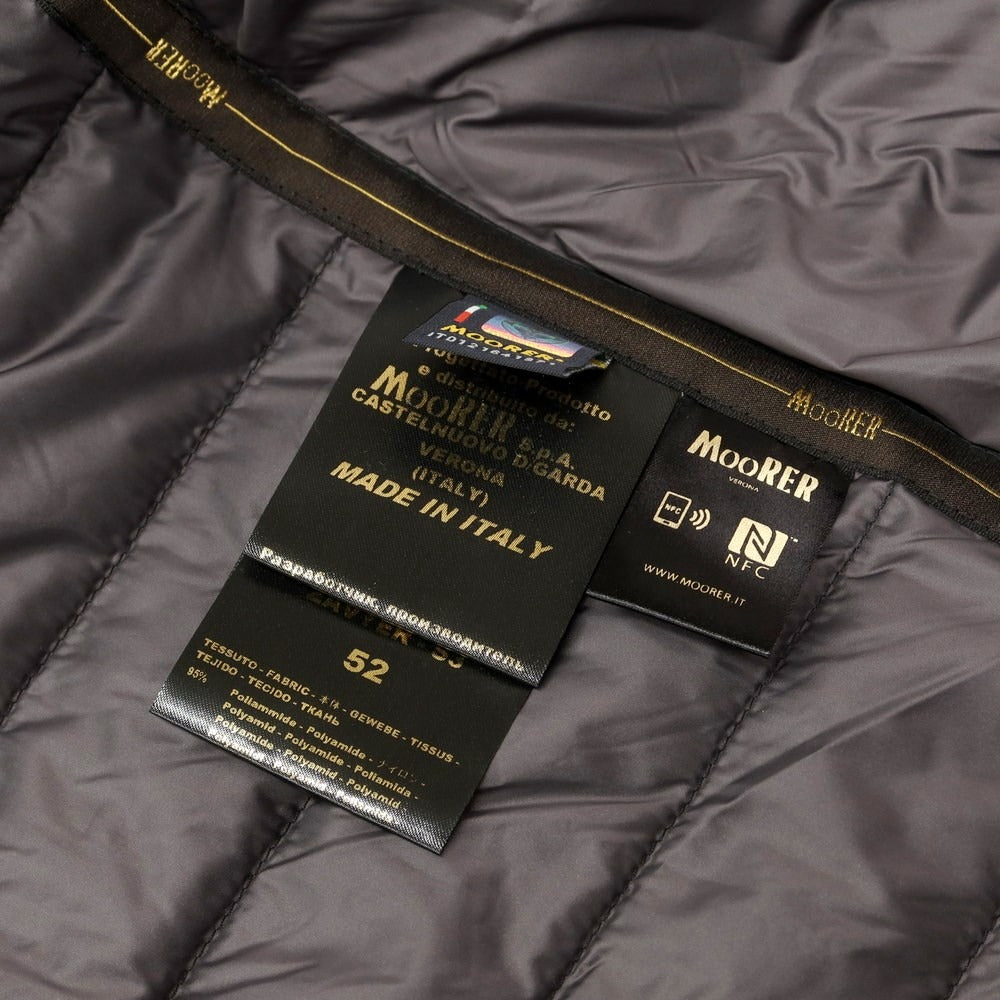 【中古】ムーレー MOORER ナイロン ダウンジャケット ブルゾン ダークネイビー【サイズ52】【NVY】【A/W】【状態ランクB】【メンズ】【768894】