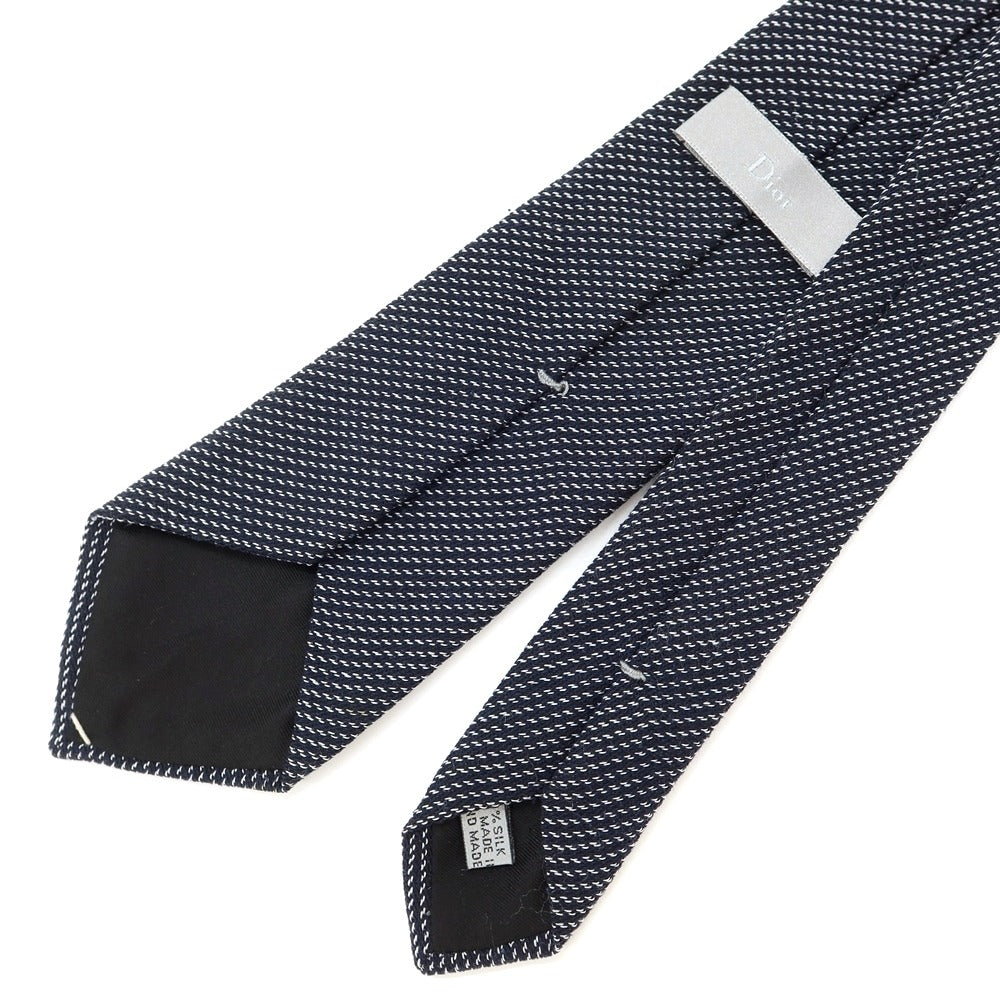 【中古】ディオールオム Dior Homme 3つ折り シルク ネクタイ ネイビー【NVY】【S/S/A/W】【状態ランクC】【メンズ】【769176】