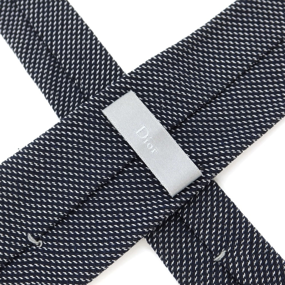 【中古】ディオールオム Dior Homme 3つ折り シルク ネクタイ ネイビー【NVY】【S/S/A/W】【状態ランクC】【メンズ】【769176】