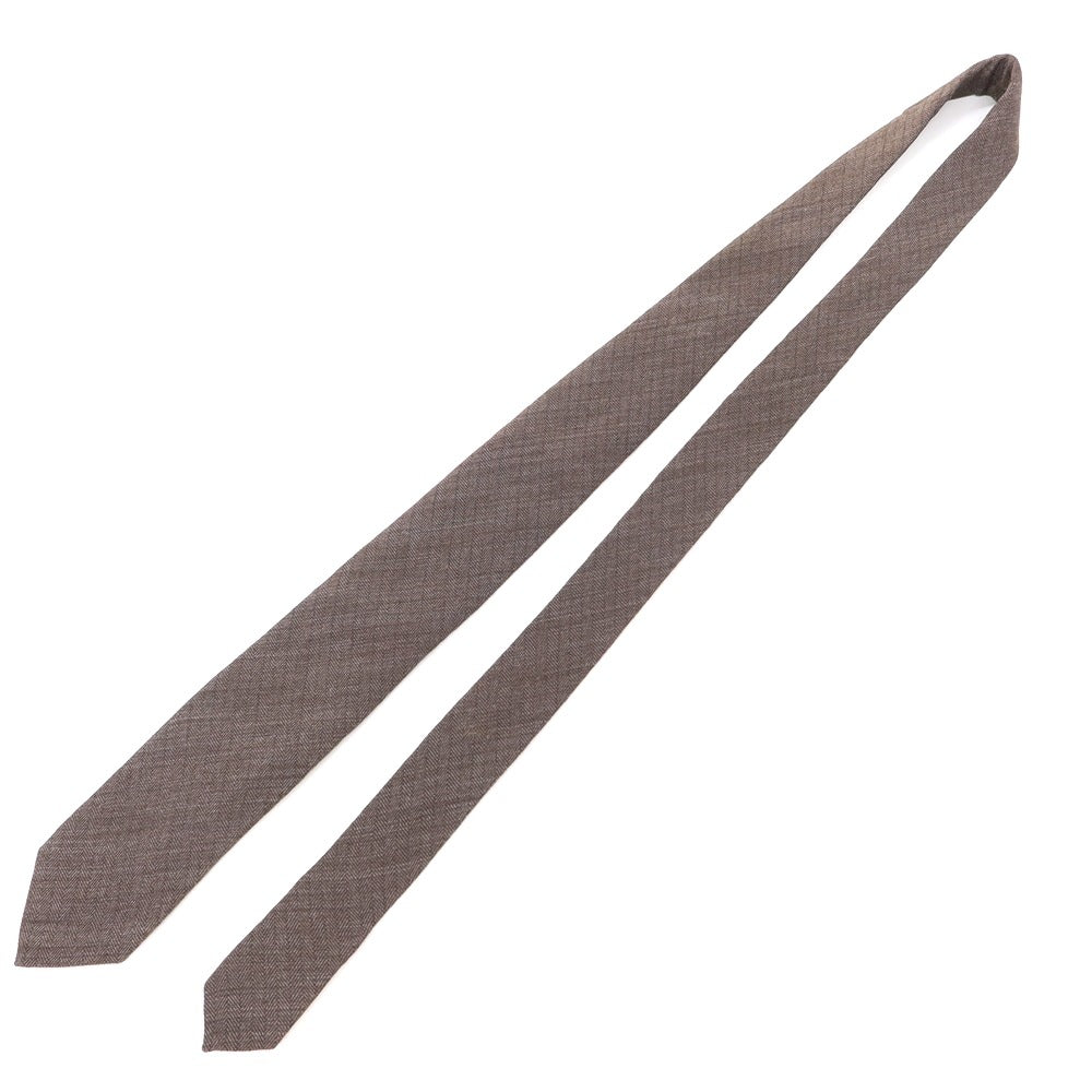 【中古】メイカーズシャツ カマクラ Makers Shirt 鎌倉  3つ折り シルク ネクタイ ブラウングレー【GRY】【S/S/A/W】【状態ランクB】【メンズ】【769091】