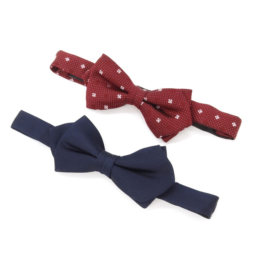 【中古】フェアファクス FAIRFAX シルク 剣先蝶ネクタイ 2本セット ネイビーxボルドー【NVY】【S/S/A/W】【状態ランクB】【メンズ】【769091】