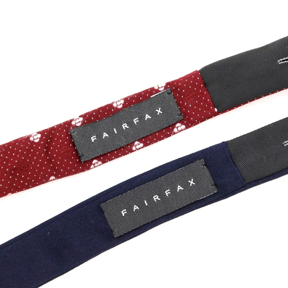 【中古】フェアファクス FAIRFAX シルク 剣先蝶ネクタイ 2本セット ネイビーxボルドー【NVY】【S/S/A/W】【状態ランクB】【メンズ】【769091】