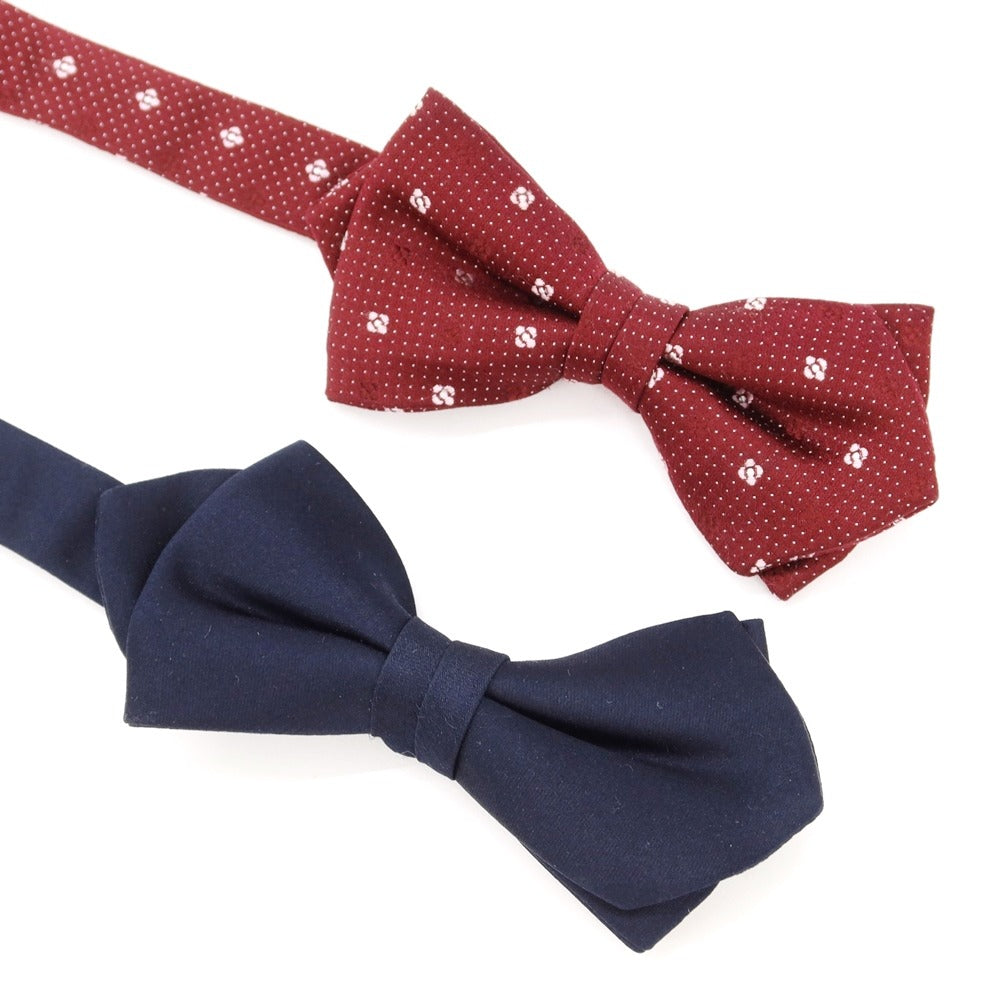 【中古】フェアファクス FAIRFAX シルク 剣先蝶ネクタイ 2本セット ネイビーxボルドー【NVY】【S/S/A/W】【状態ランクB】【メンズ】【769091】