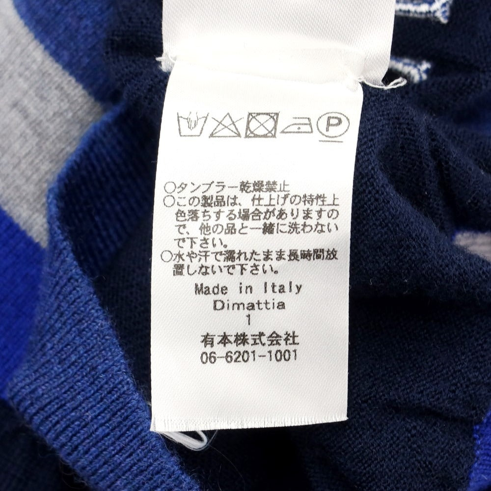 【中古】ディマッティア DIMATTIA ウール クルーネック プルオーバーニット ネイビー【サイズ50】【NVY】【A/W】【状態ランクB】【メンズ】【769076】
