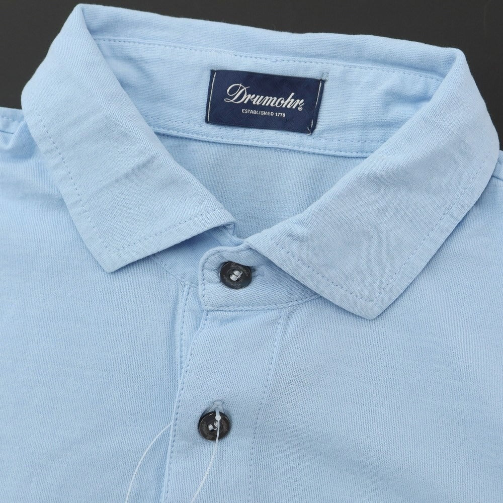【中古】ドルモア DRUMOHR コットン 長袖 ポロシャツ ライトブルー【サイズS】【BLU】【S/S/A/W】【状態ランクA】【メンズ】【769284】
