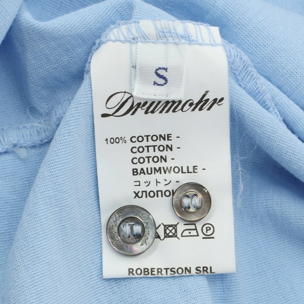 【中古】ドルモア DRUMOHR コットン 長袖 ポロシャツ ライトブルー【サイズS】【BLU】【S/S/A/W】【状態ランクA】【メンズ】【769284】