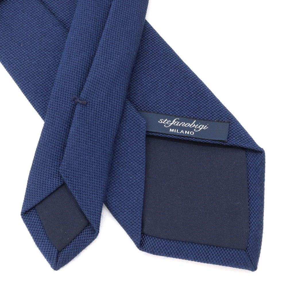 【中古】ステファノ ビジ stefano bigi  3つ折り シルク ネクタイ ネイビー【NVY】【S/S/A/W】【状態ランクB】【メンズ】【769091】