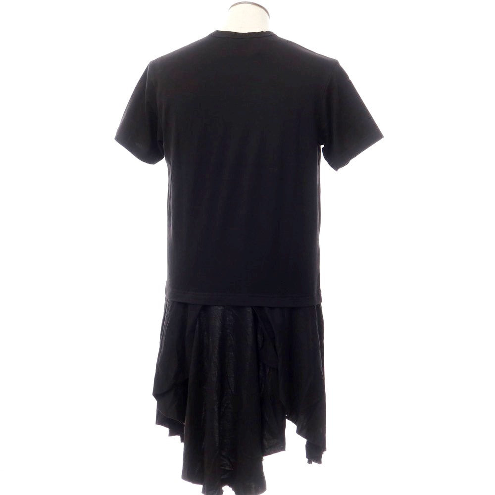 【中古】コムデギャルソンオムプリュス COMME des GARCONS HOMME PLUS 2020年春夏 コットン ロング 半袖Tシャツ ブラック【サイズL】【BLK】【S/S】【状態ランクA】【メンズ】【769283】