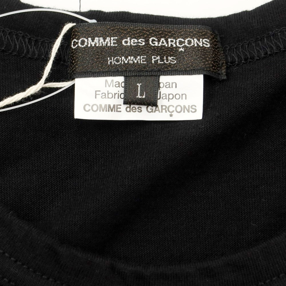 【中古】コムデギャルソンオムプリュス COMME des GARCONS HOMME PLUS 2020年春夏 コットン ロング 半袖Tシャツ ブラック【サイズL】【BLK】【S/S】【状態ランクA】【メンズ】【769283】