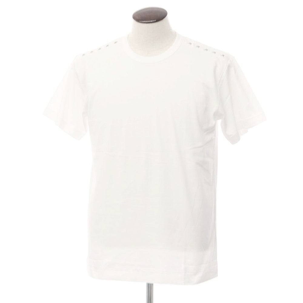 【中古】コムデギャルソンオムプリュス COMME des GARCONS HOMME PLUS 2013年春夏 スタッズ 半袖Ｔシャツ ホワ