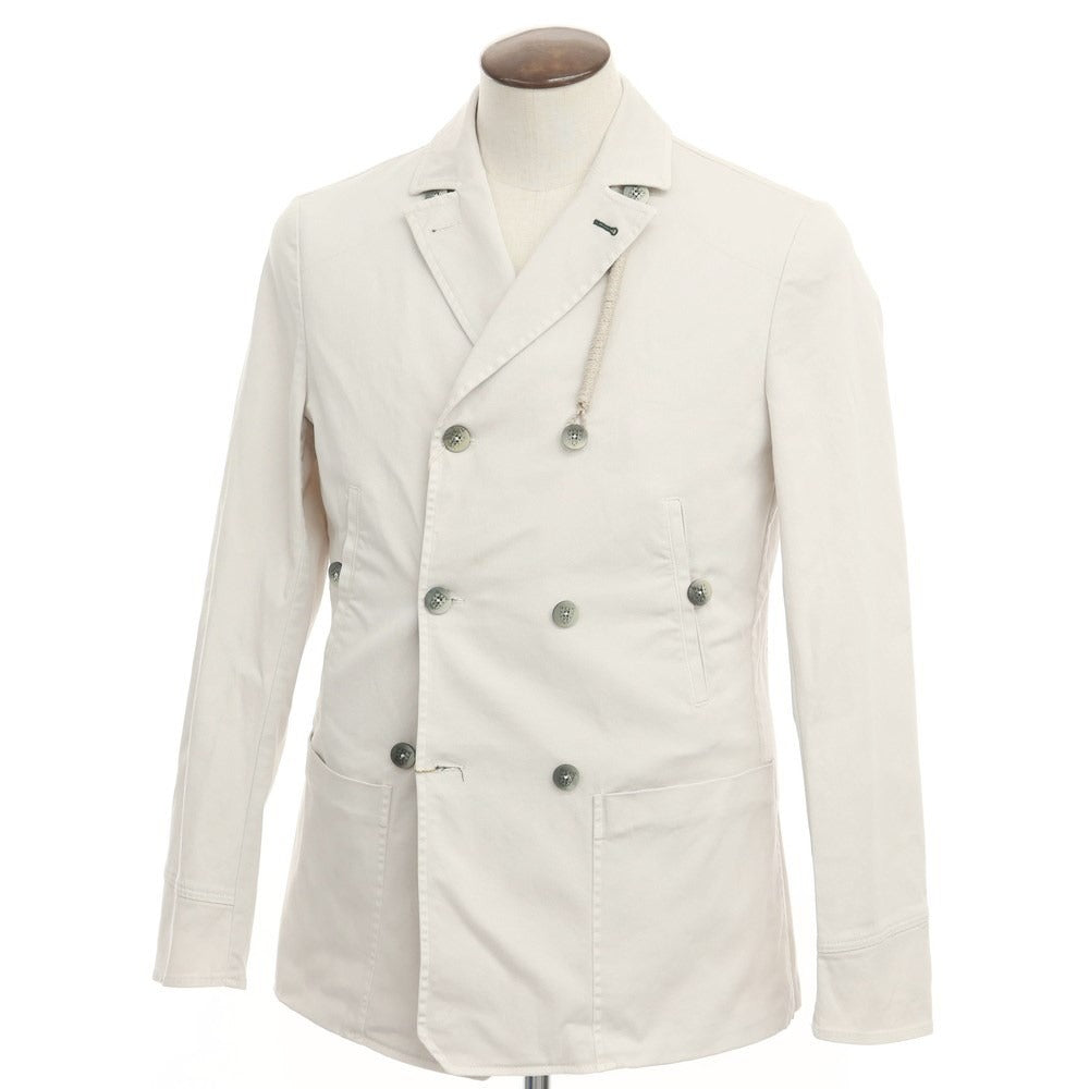 【中古】カンプリン CAMPLIN ストレッチコットン ピーコート ライトベージュ【サイズ50】【BEI】【S/S】【状態ランクB】【メンズ】【769093】