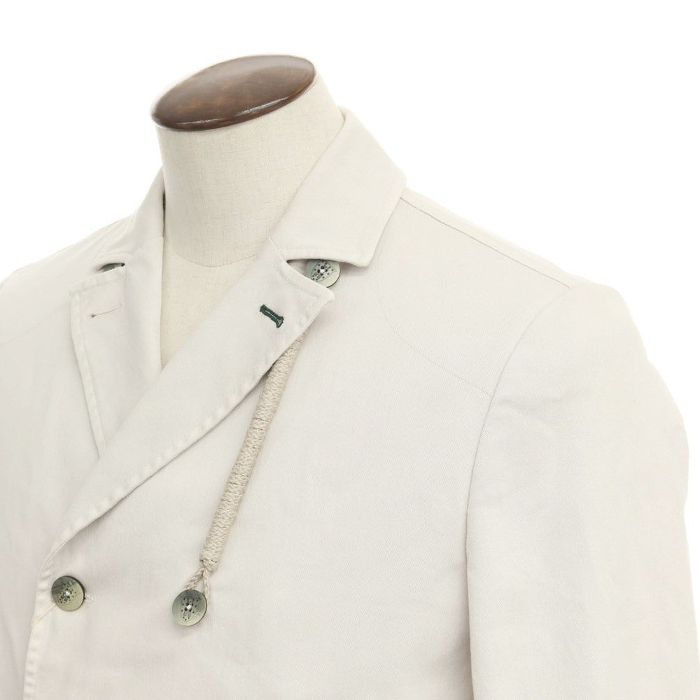 【中古】カンプリン CAMPLIN ストレッチコットン ピーコート ライトベージュ【サイズ50】【BEI】【S/S】【状態ランクB】【メンズ】【769093】