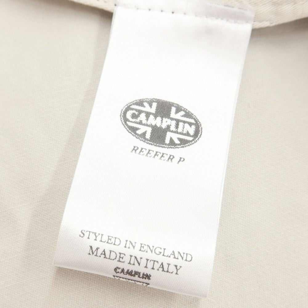 【中古】カンプリン CAMPLIN ストレッチコットン ピーコート ライトベージュ【サイズ50】【BEI】【S/S】【状態ランクB】【メンズ】【769093】