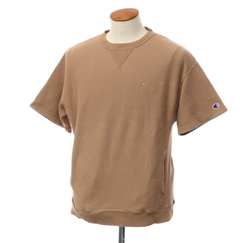 【中古】チャンピオン Champion コットン 半袖 スウェット ライトブラウン系【サイズM】【BRW】【S/S】【状態ランクB】【メンズ】【769198】