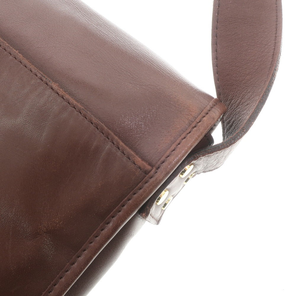 【中古】ソメスサドル SOMES SADDLE レザー ショルダーバッグ ブラウン【W29.5xH21.5xD5】【BRW】【S/S/A/W】【状態ランクC】【メンズ】【768969】