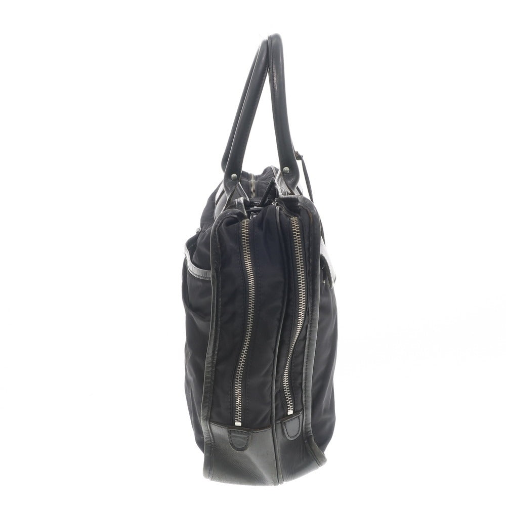【中古】フェリージ Felisi 1758 ナイロン レザー ブリーフケース ブラック【W38.5xH29xD11.5】【BLK】【S/S/A/W】【状態ランクD】【メンズ】【768969】