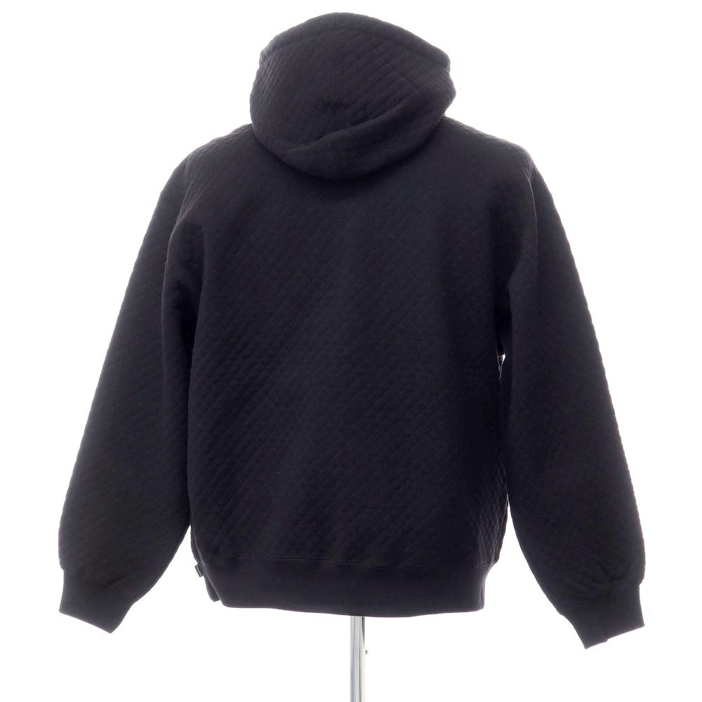 【中古】シュプリーム Supreme 2023年春夏 Micro Quilted Hooded Sweatshirt キルティング パーカー ブラック【サイズL】【BLK】【A/W】【状態ランクA】【メンズ】【769196】