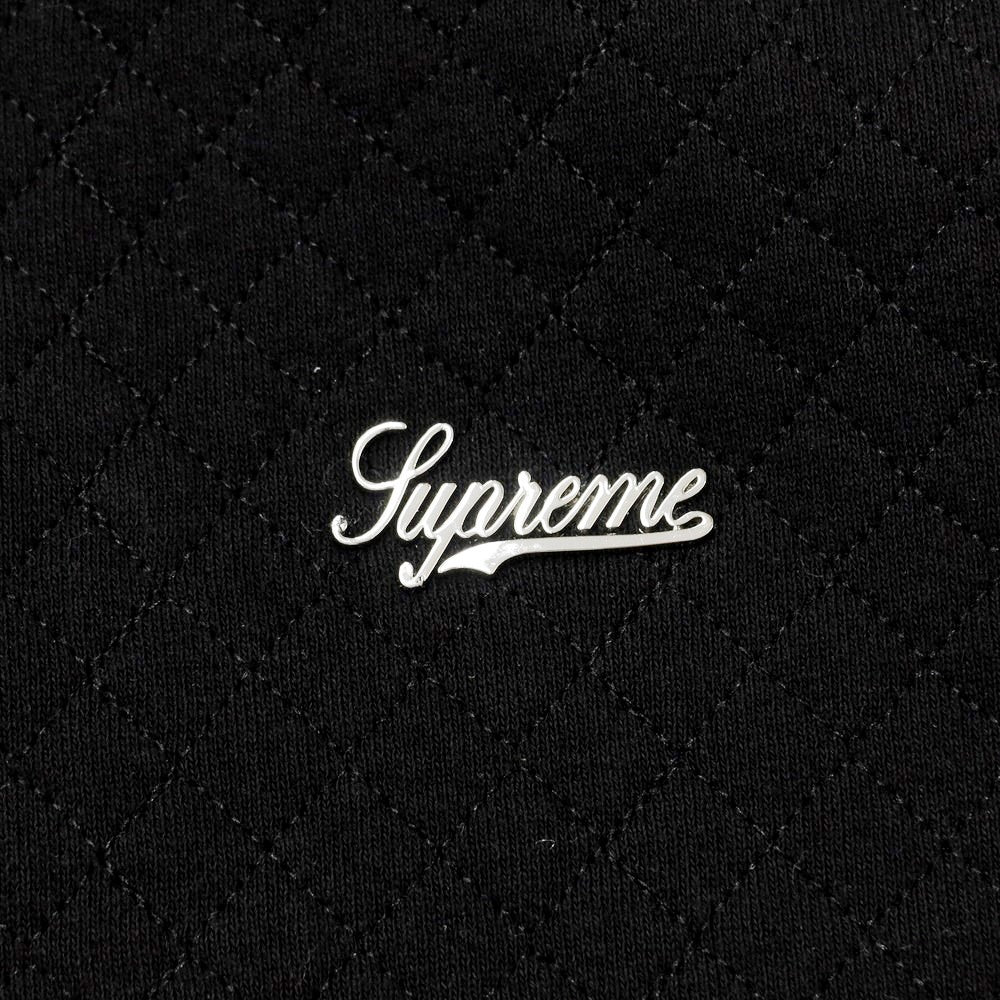 【中古】シュプリーム Supreme 2023年春夏 Micro Quilted Hooded Sweatshirt キルティング パーカー ブラック【サイズL】【BLK】【A/W】【状態ランクA】【メンズ】【769196】
