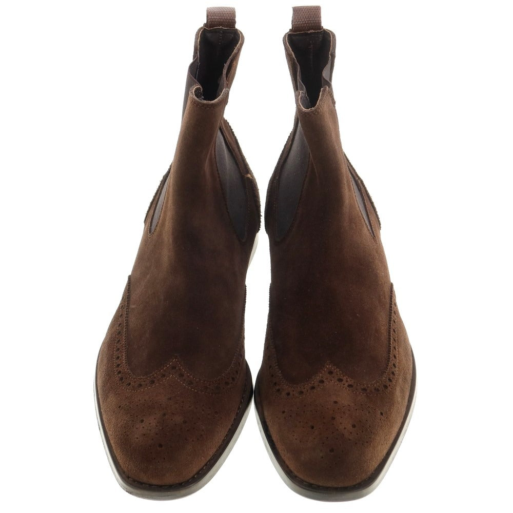 【中古】【未使用】トンプソン THOMPSON スエード サイドゴアブーツ ブラウン【サイズ44】【BRW】【S/S/A/W】【状態ランクS】【メンズ】【769086】