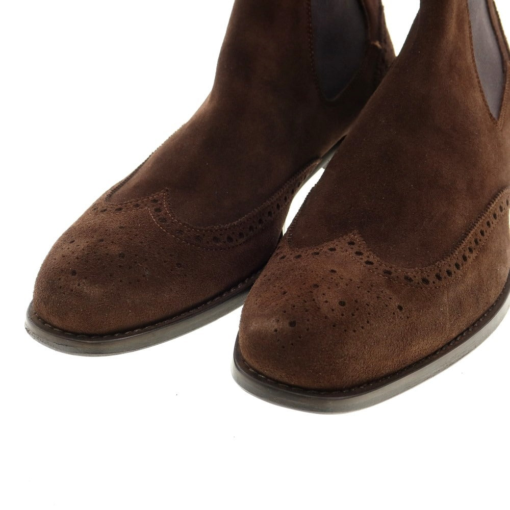 【中古】【未使用】トンプソン THOMPSON スエード サイドゴアブーツ ブラウン【サイズ44】【BRW】【S/S/A/W】【状態ランクS】【メンズ】【769086】