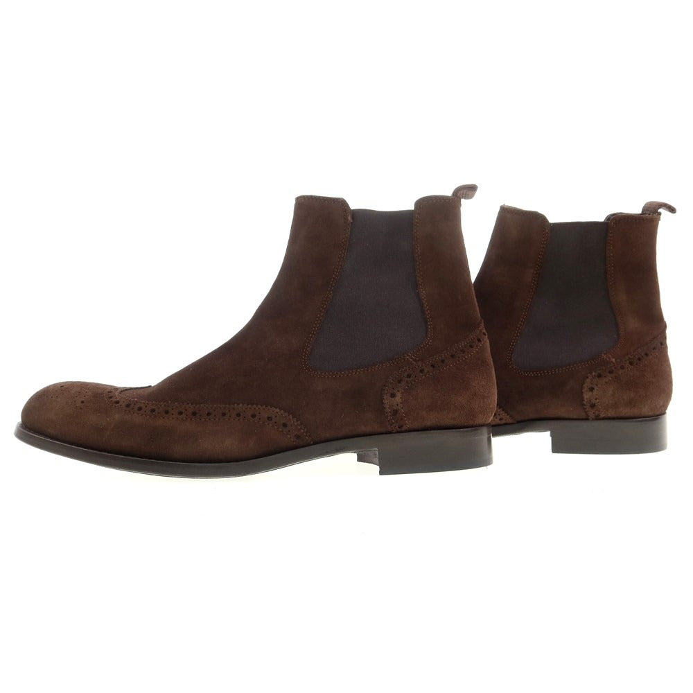 【中古】【未使用】トンプソン THOMPSON スエード サイドゴアブーツ ブラウン【サイズ44】【BRW】【S/S/A/W】【状態ランクS】【メンズ】【769086】