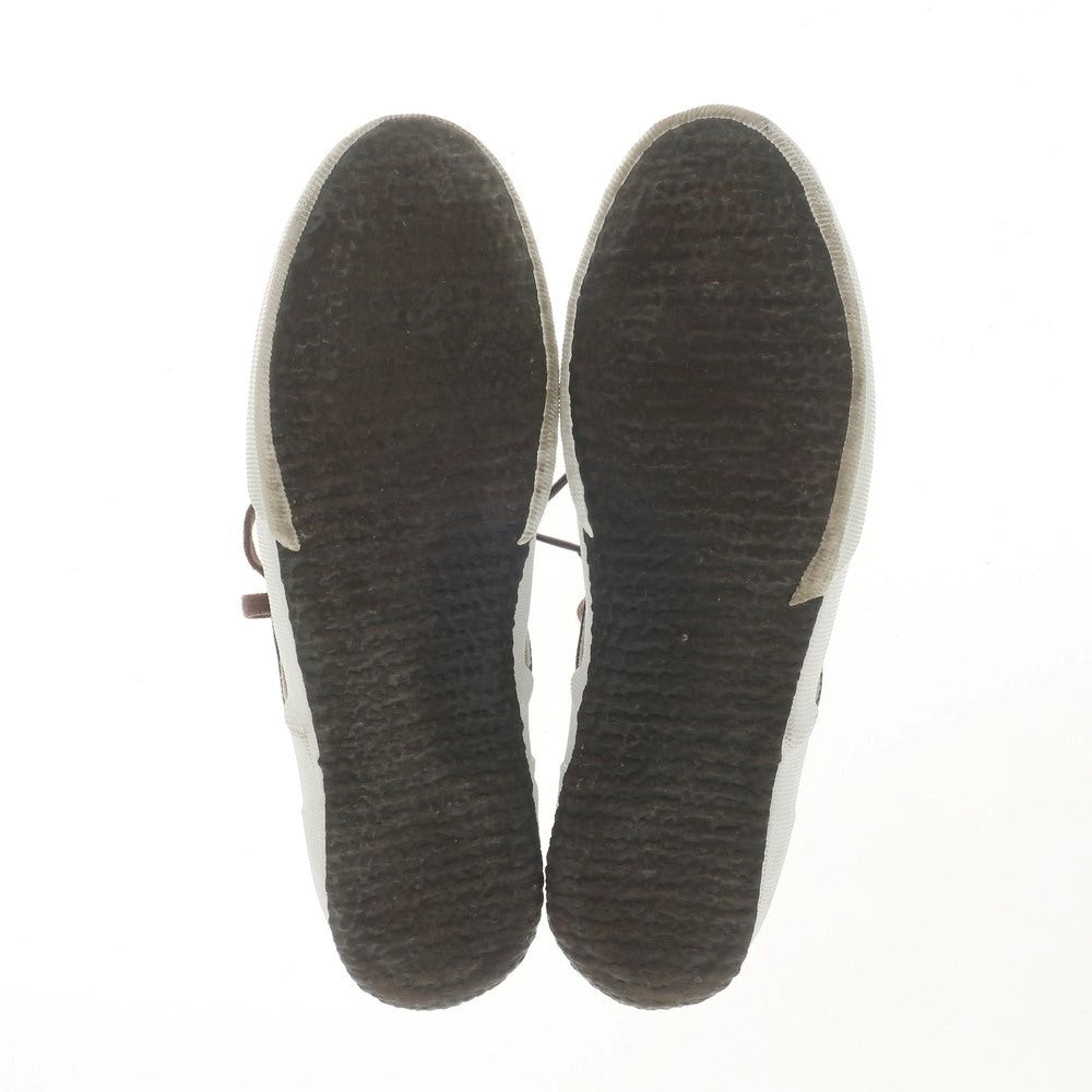 【中古】マカロニアン maccheronian レザー ミッドカット スニーカー ダークブラウン【サイズ44】【BRW】【S/S/A/W】【状態ランクB】【メンズ】【769081】