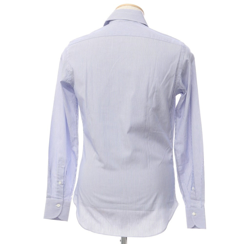 【新品】ジャンネット giannetto ストライプ ワイドカラー ドレスシャツ ダークブルーxホワイト【サイズ36】【BLU】【S/S/A/W】【状態ランクN】【メンズ】【769272】