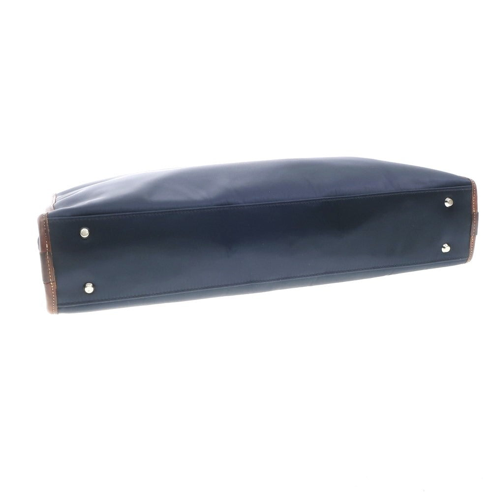 【中古】ポーター PORTER 10周年 バーニーズニューヨーク別注 ナイロン レザー ブリーフケース ネイビーxブラウン【W42.5xH30xD7.5】【NVY】【S/S/A/W】【状態ランクC】【メンズ】【768878】