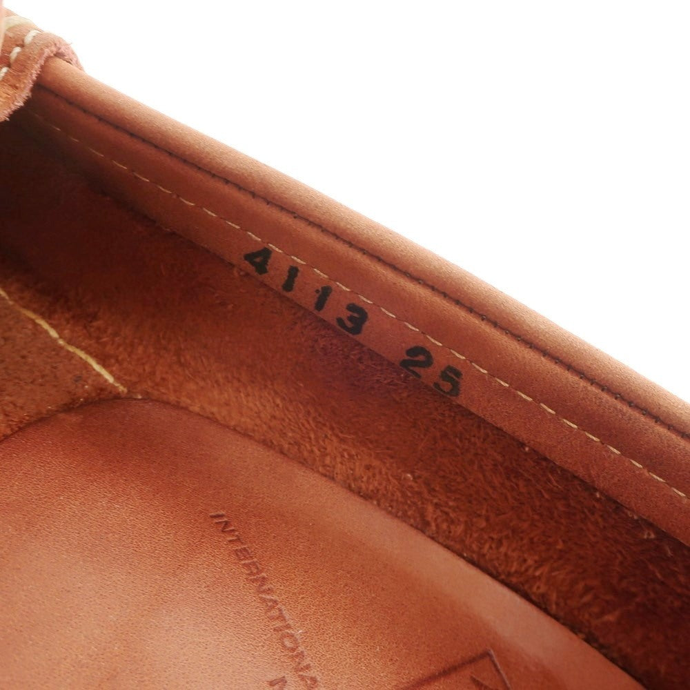 【中古】ハッシュパピー 525 hush puppies525 ヌバックレザー モカシンローファー オレンジブラウン【サイズ40】【BRW】【S/S/A/W】【状態ランクB】【メンズ】【769080】