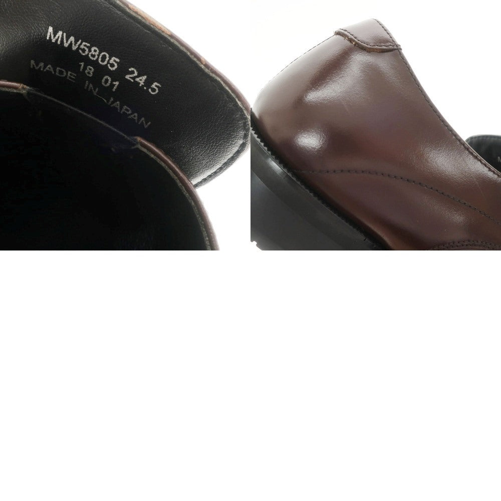 【中古】マドラス MADRAS スワールモカシン ロングノーズ ローファー ブラウン【サイズ24.5EEE】【BRW】【S/S/A/W】【状態ランクB】【メンズ】【769080】