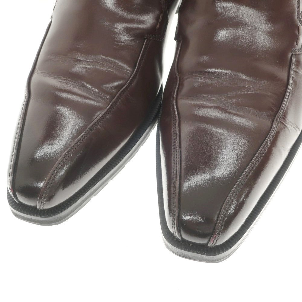 【中古】マドラス MADRAS スワールモカシン ロングノーズ ローファー ブラウン【サイズ24.5EEE】【BRW】【S/S/A/W】【状態ランクB】【メンズ】【769080】