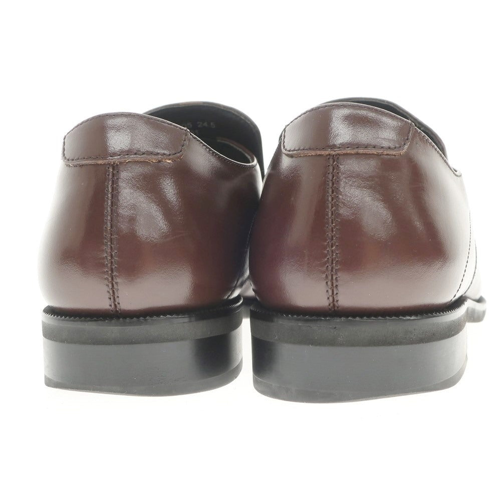 【中古】マドラス MADRAS スワールモカシン ロングノーズ ローファー ブラウン【サイズ24.5EEE】【BRW】【S/S/A/W】【状態ランクB】【メンズ】【769080】