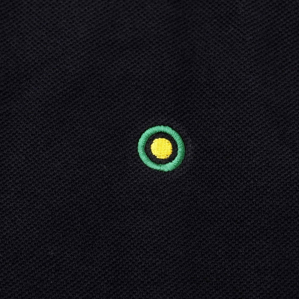 【中古】バクタ Bukta 鹿の子コットン 半袖ポロシャツ ブラックxグリーン【サイズM】【BLK】【S/S】【状態ランクA】【メンズ】【769184】