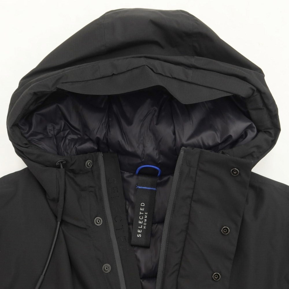 【中古】セレクテッドオム SELECTED HOMME ポリエステル THINSULATE 中綿 フーデッドブルゾン ブラック【サイズS】【BLK】【A/W】【状態ランクA】【メンズ】【768891】