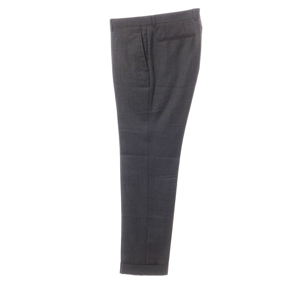 【中古】アザブテーラー azabu tailor ウール ハウンドトゥース柄 スリーピース 3つボタンスーツ ダークグレー【サイズ50/52/88】【GRY】【A/W】【状態ランクB】【メンズ】【768870】