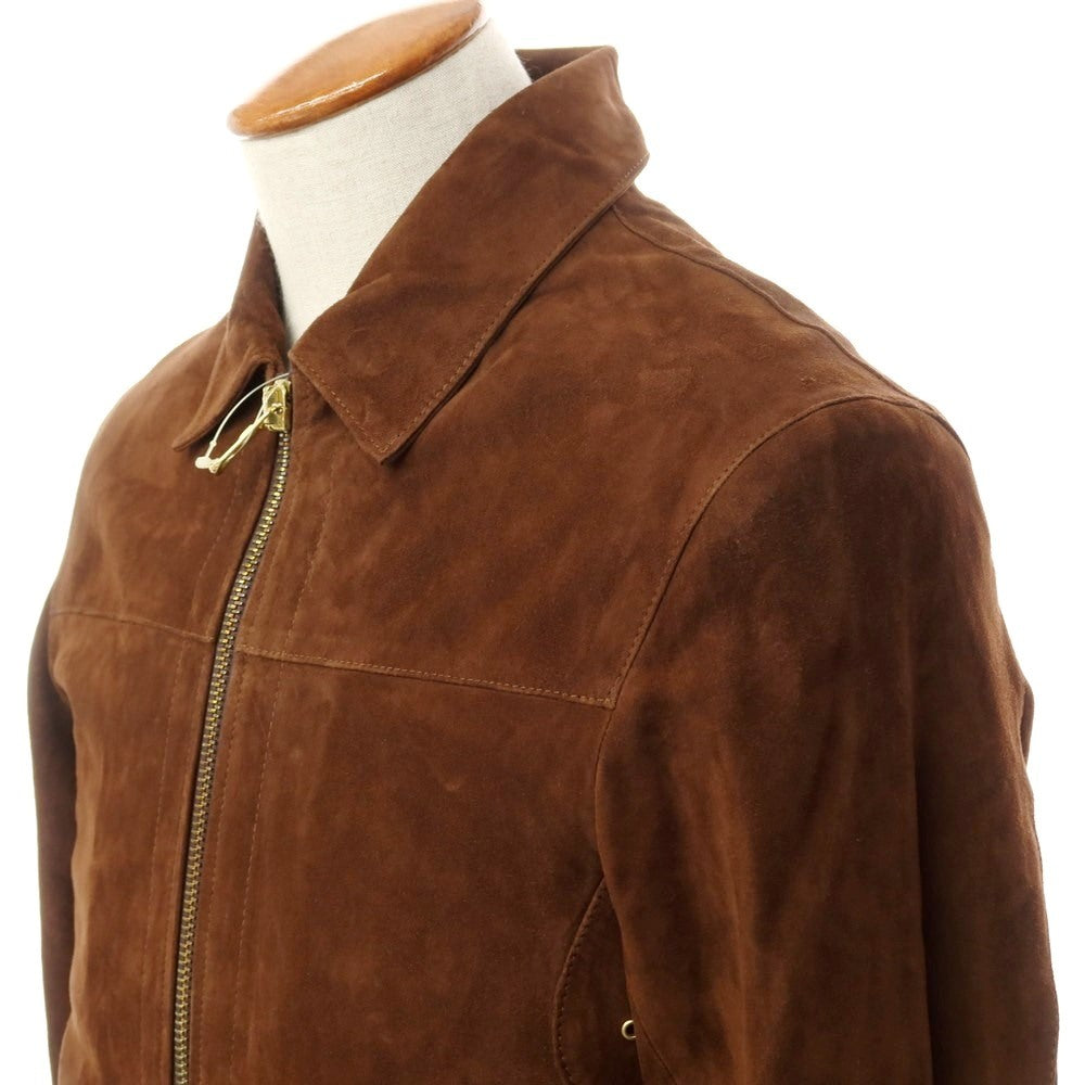 【中古】チンクアンタ Cinquanta ゴートレザー ジップアップブルゾン ブラウン【サイズ48】【BRW】【A/W】【状態ランクA】【メンズ】【768890】