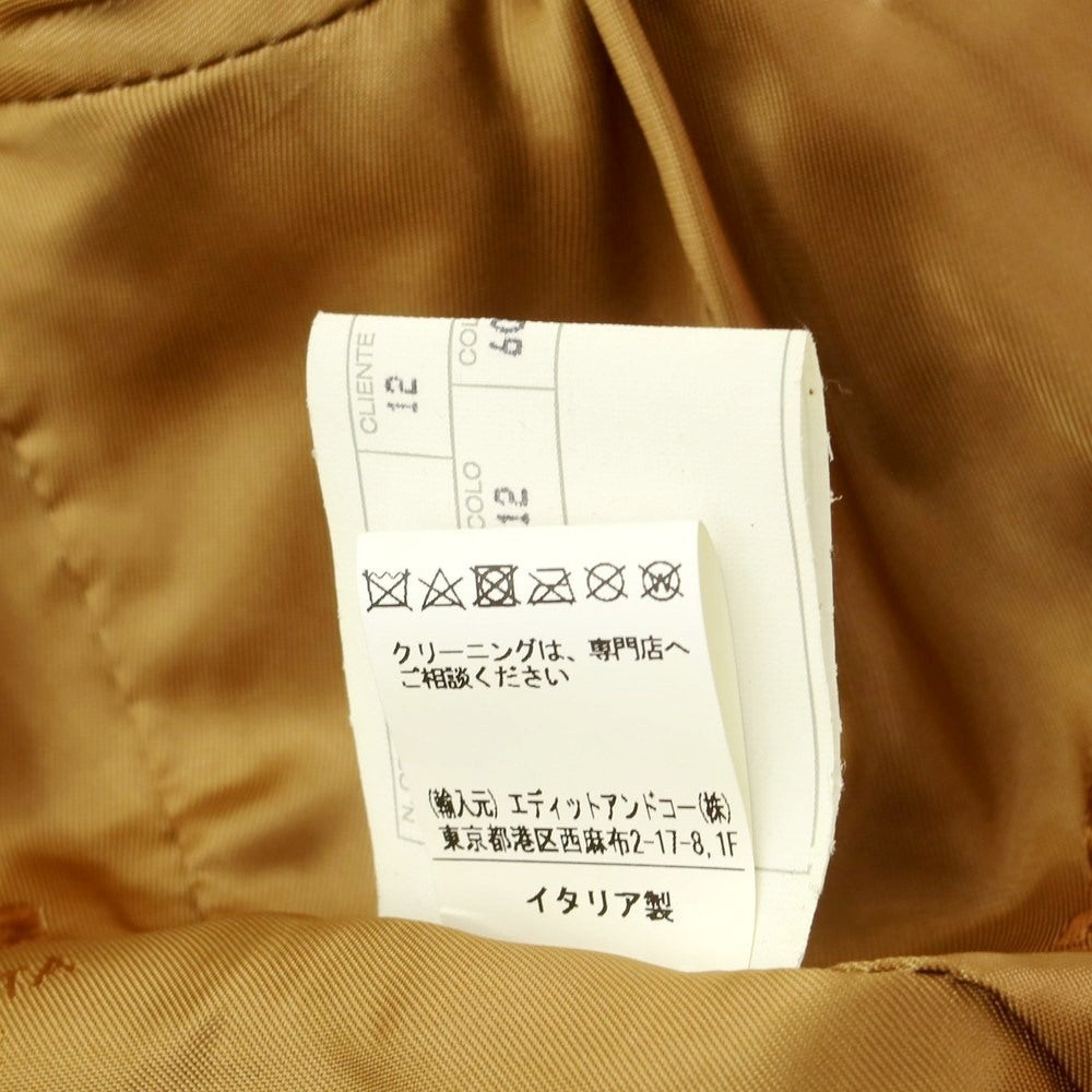 【中古】チンクアンタ Cinquanta ゴートレザー ジップアップブルゾン ブラウン【サイズ48】【BRW】【A/W】【状態ランクA】【メンズ】【768890】