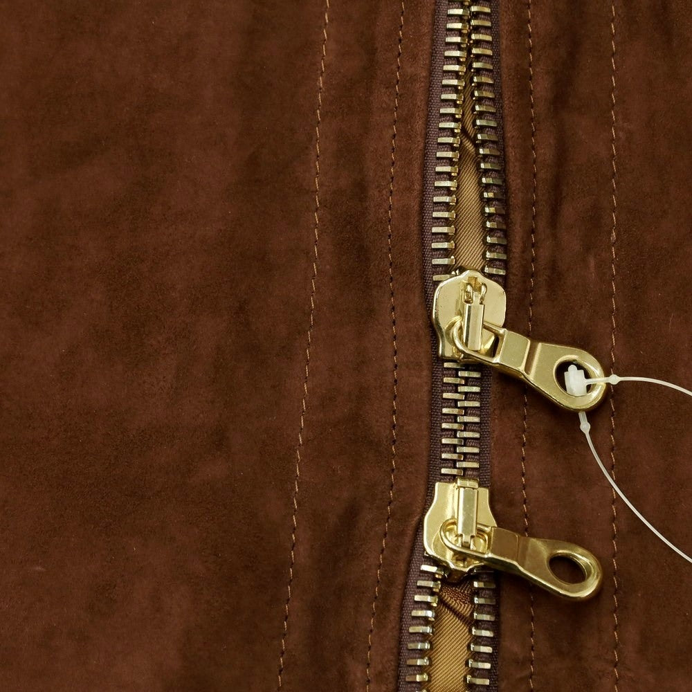 【中古】チンクアンタ Cinquanta ゴートレザー ジップアップブルゾン ブラウン【サイズ48】【BRW】【A/W】【状態ランクA】【メンズ】【768890】