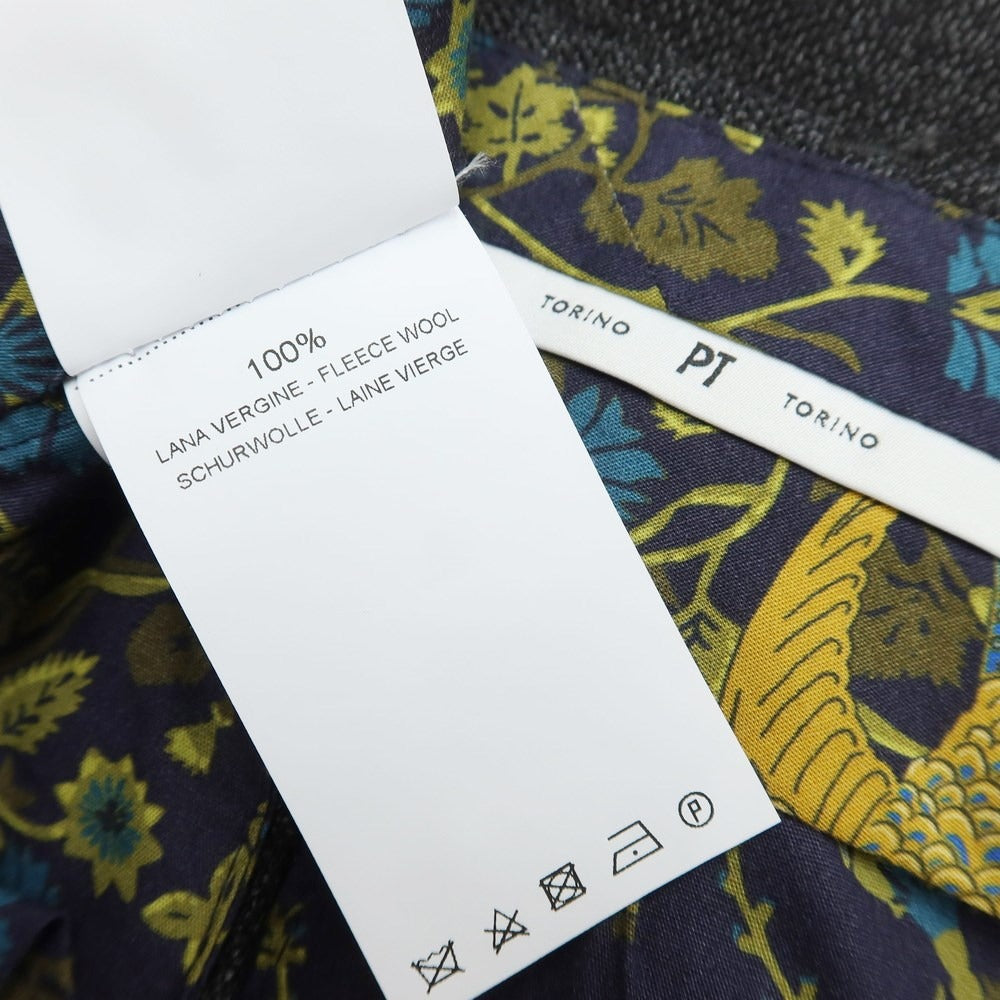 【中古】ピーティートリノ PT TORINO ウール スラックスパンツ ダークグレー【サイズ48】【GRY】【A/W】【状態ランクA】【メンズ】【768987】