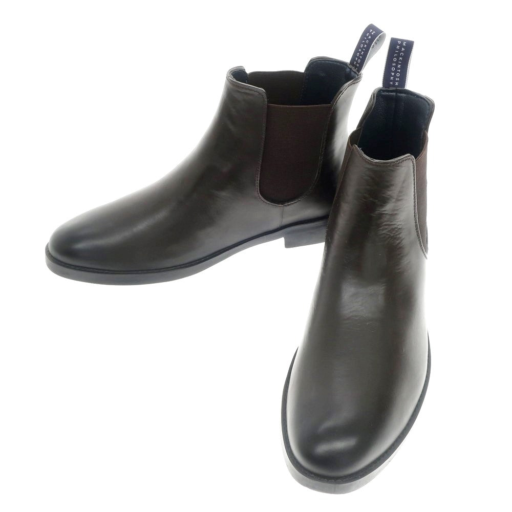 【中古】マッキントッシュフィロソフィー MACKINTOSH PHILOSOPHY レインブーツ ラバー サイドゴアブーツ ダークブラウン【サイズ38/SS】【BRW】【S/S/A/W】【状態ランクB】【メンズ】【768989】